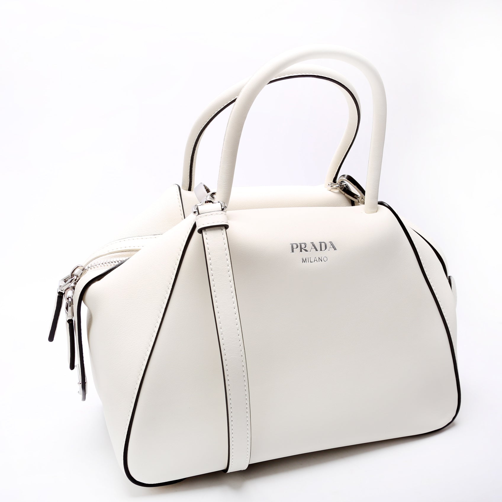 Prada Supernova Medium HandCalfskin White Bag