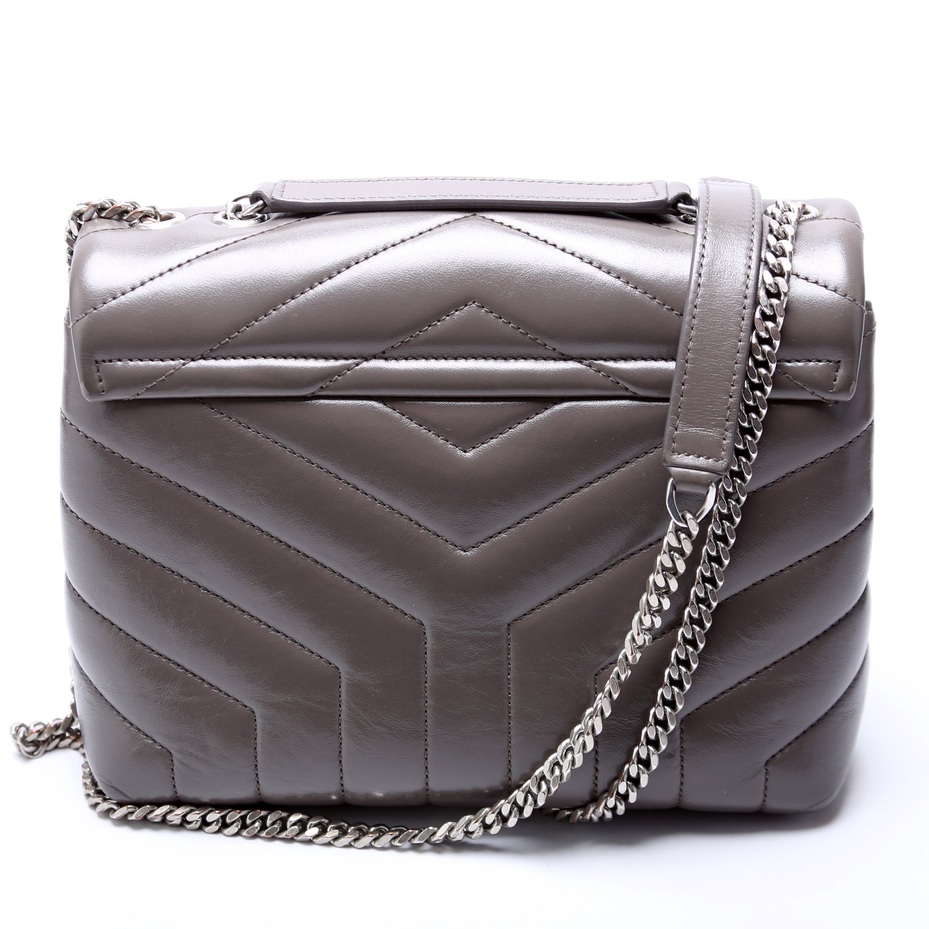 Saint Laurent LouLou Satchel Small 494699 Grey Bag
