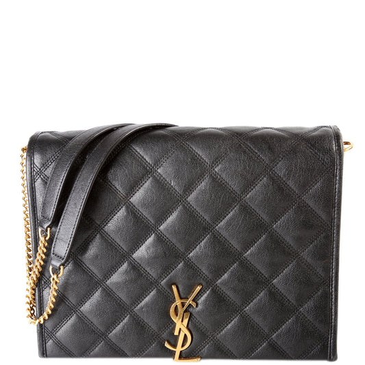 Saint Laurent 579607 Becky Shoulder Quilted Lambskin Large Bag