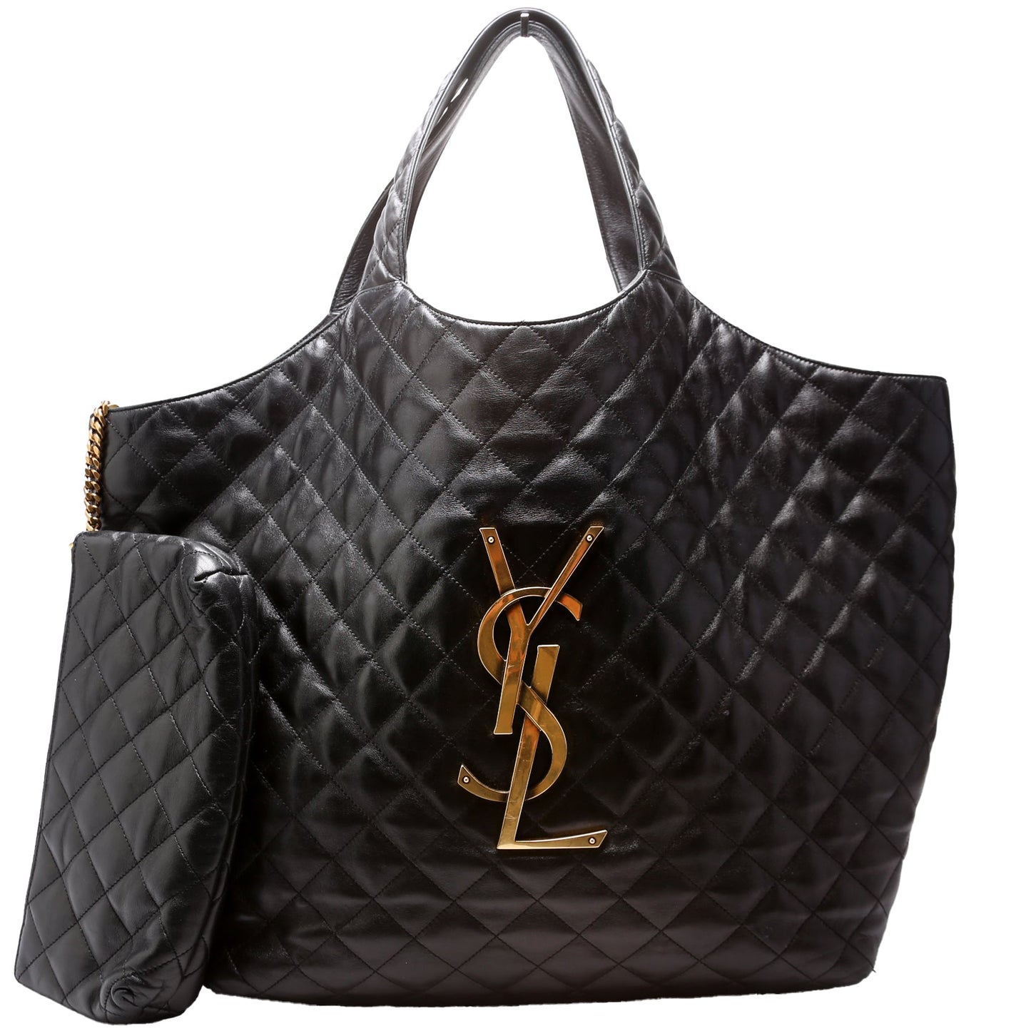 Saint Laurent Maxi Icare Shopping Black Bag