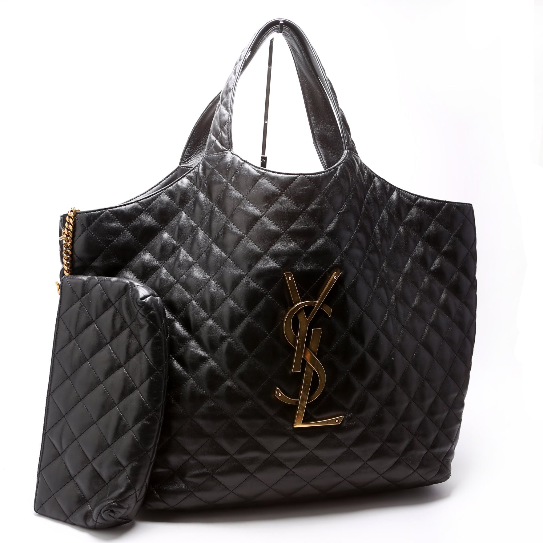 Saint Laurent Maxi Icare Shopping Black Bag