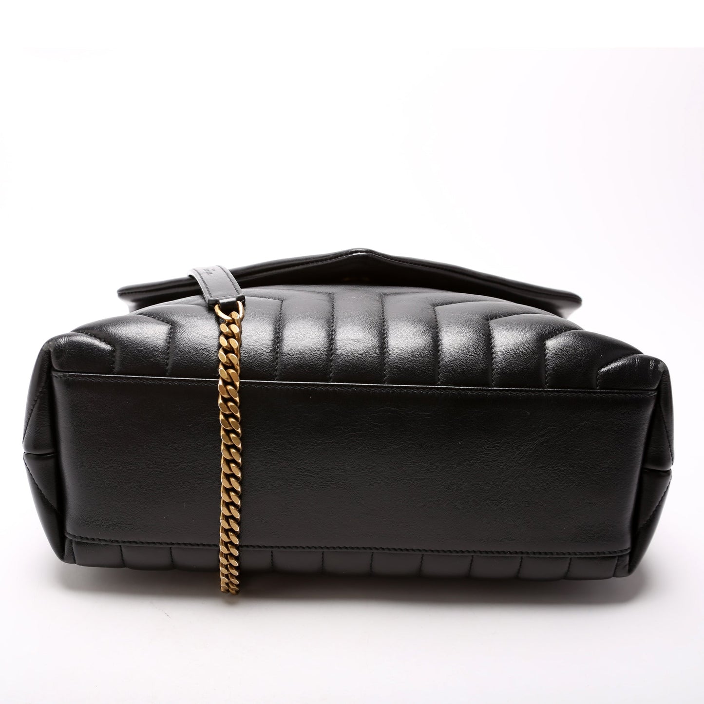 Saint Laurent Loulou Medium Quilted Black Bag