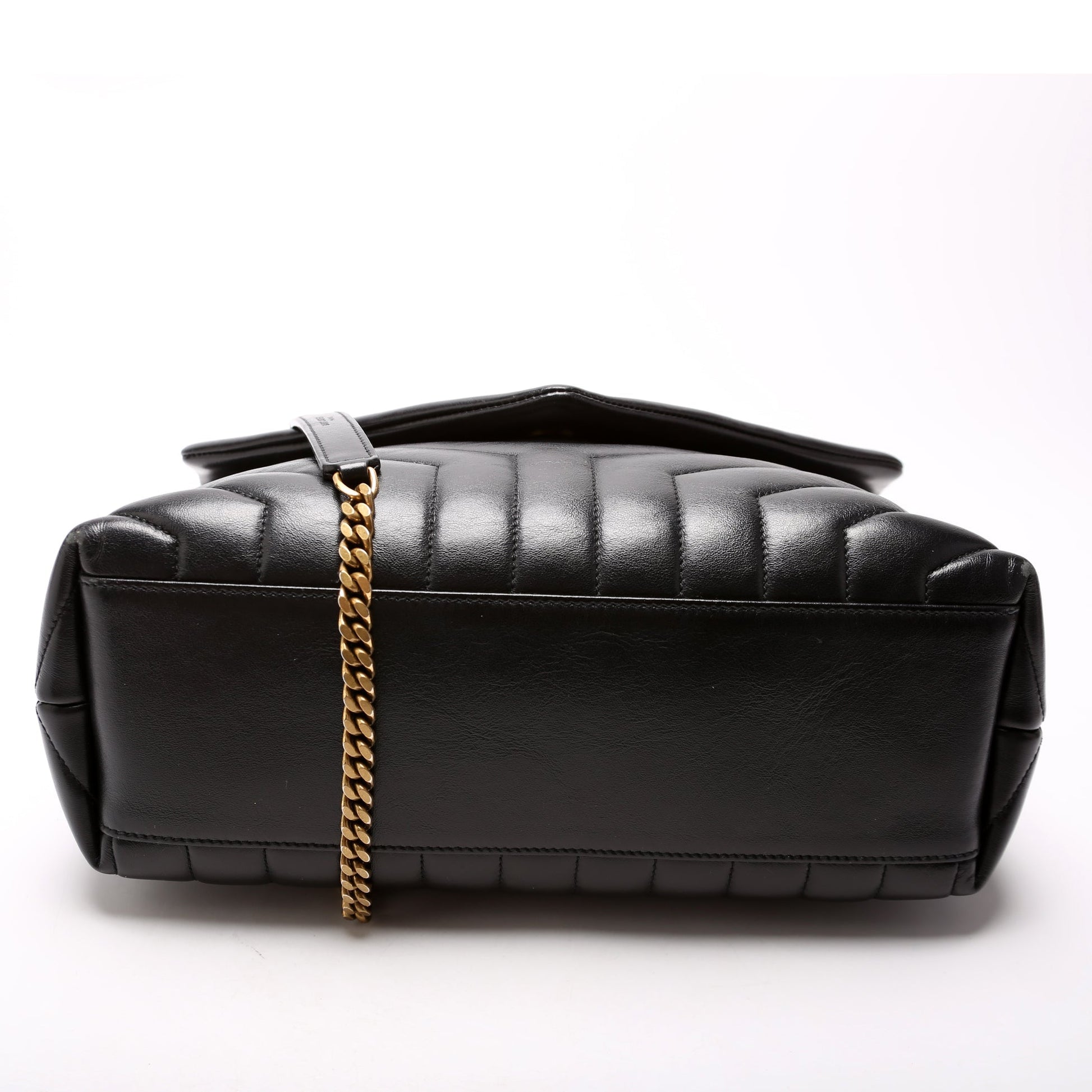 Saint Laurent Loulou Medium Quilted Black Bag