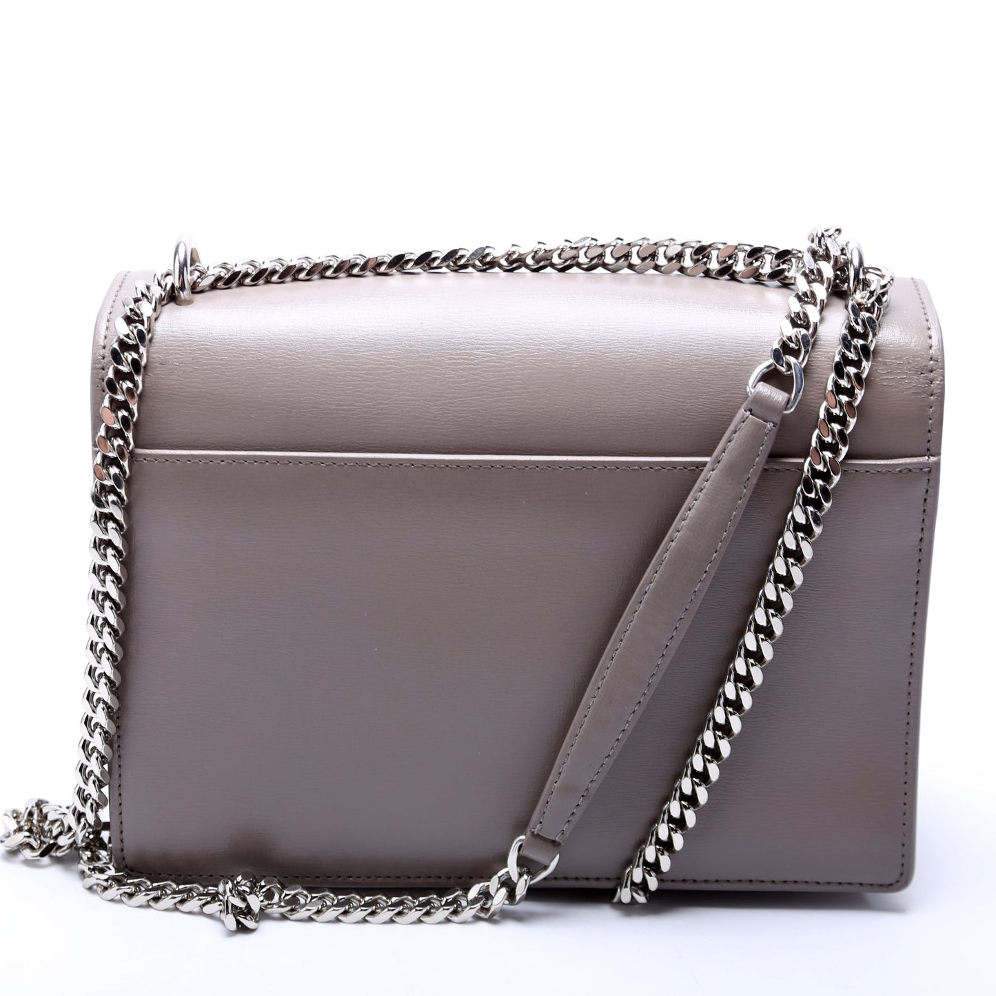 Saint Laurent Sunset Medium Smooth Leather Grey Bag