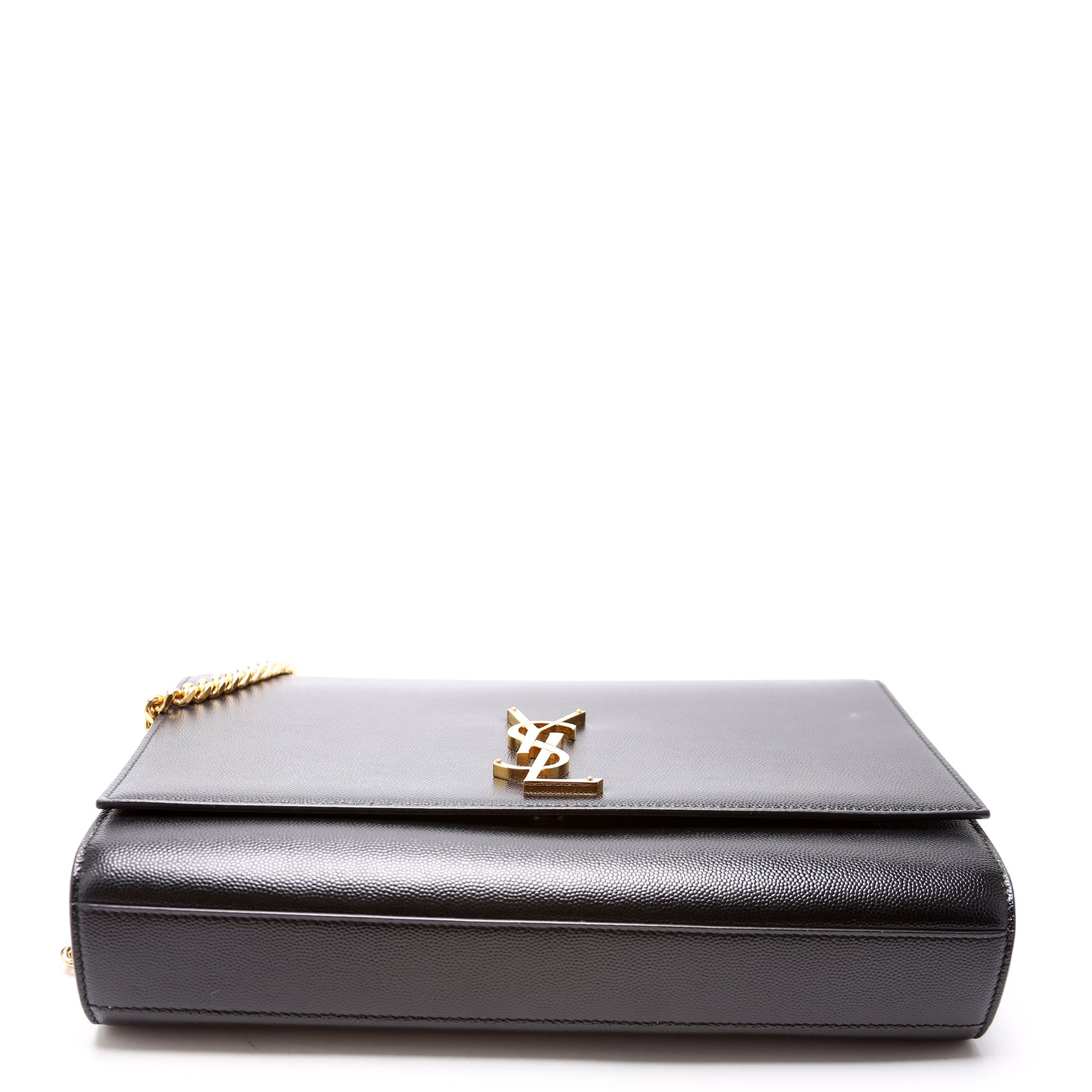 Saint Laurent Kate Satchel Grain Large 446752 Black Bag