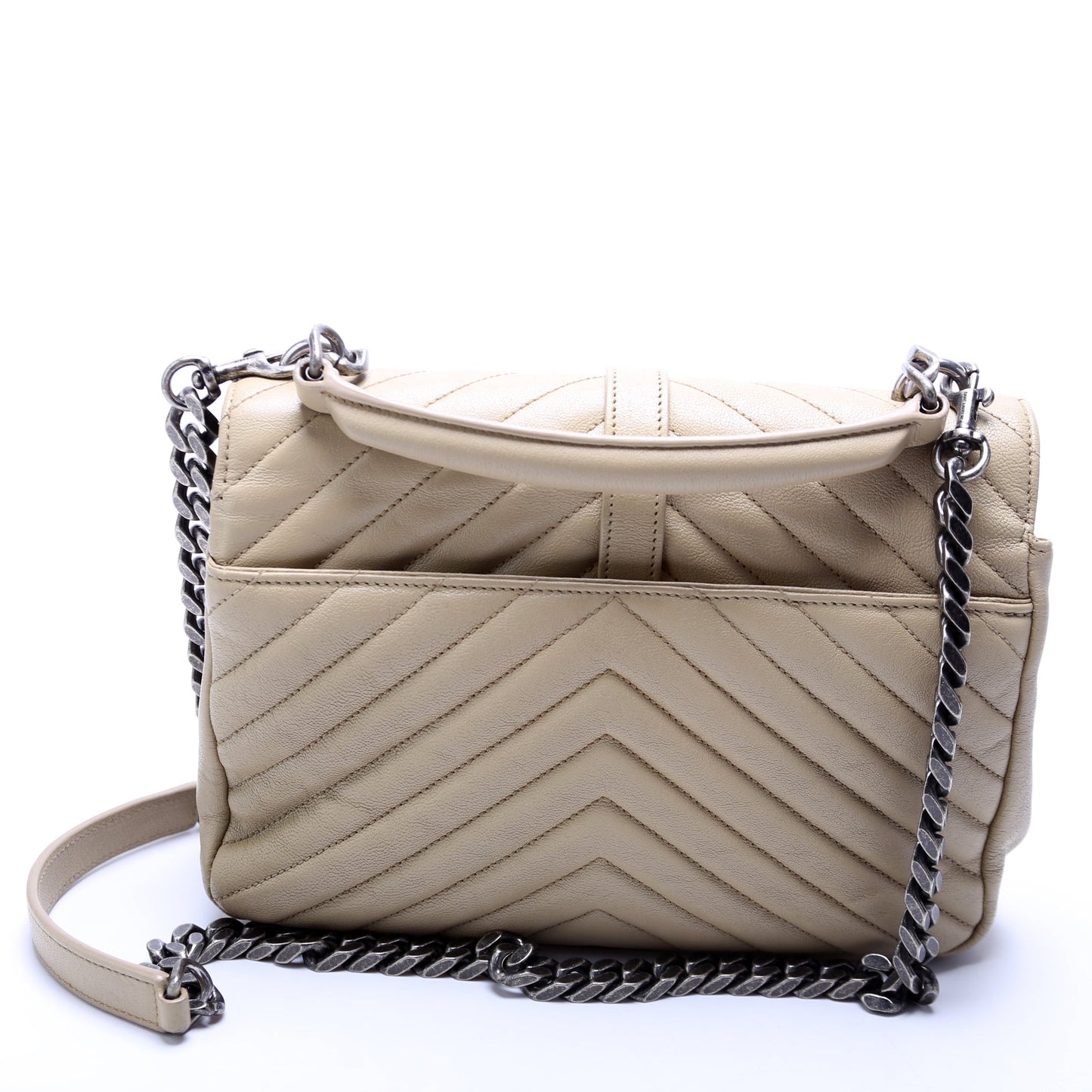 Saint Laurent College Medium 487213/428056/600279 Beige Bag