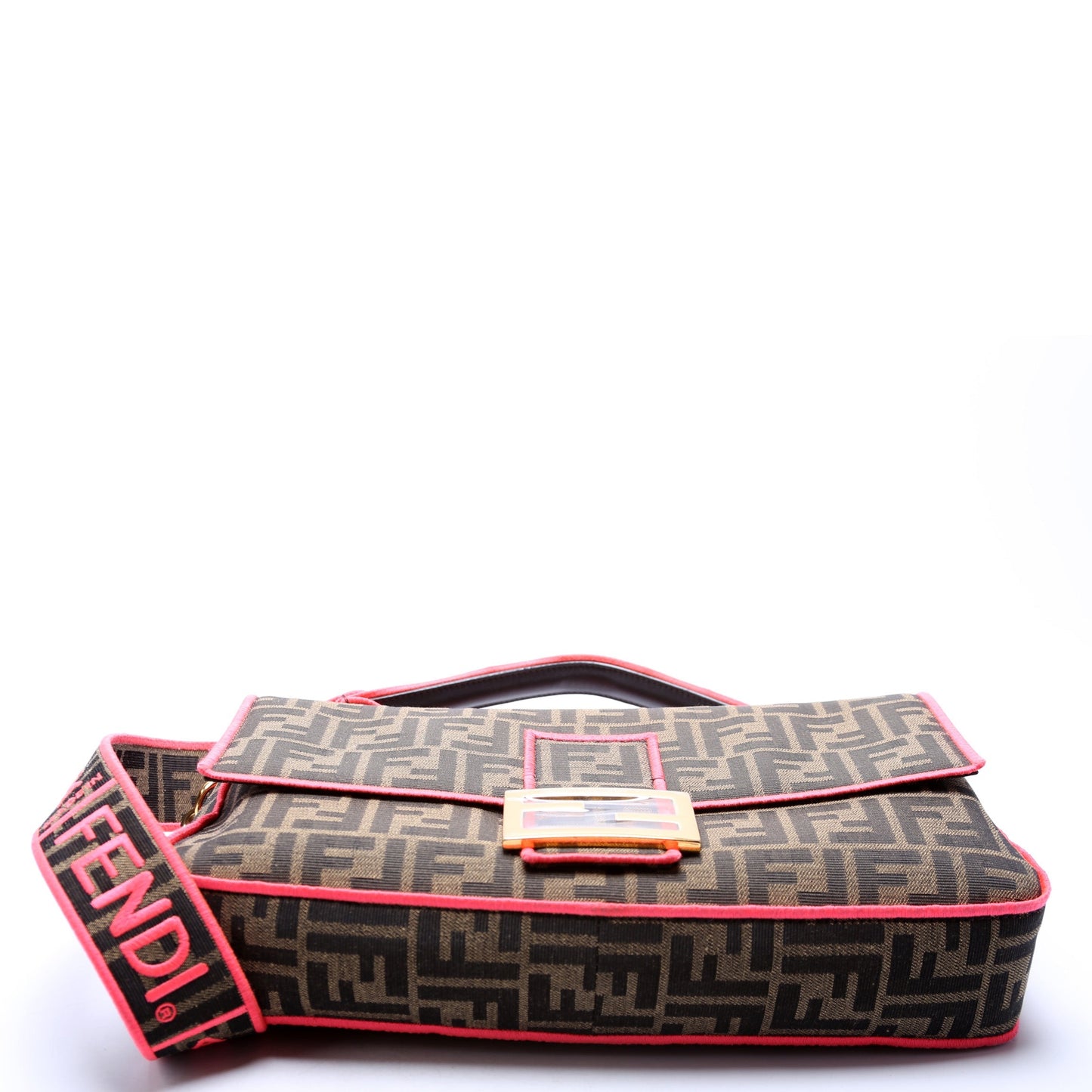 Fendi Baguette FF Roma 1974 Pink Bag