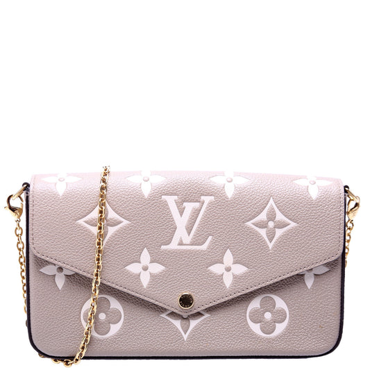 Louis Vuitton Pochette Felicie Bicolor Empreinte Beige/Cream
