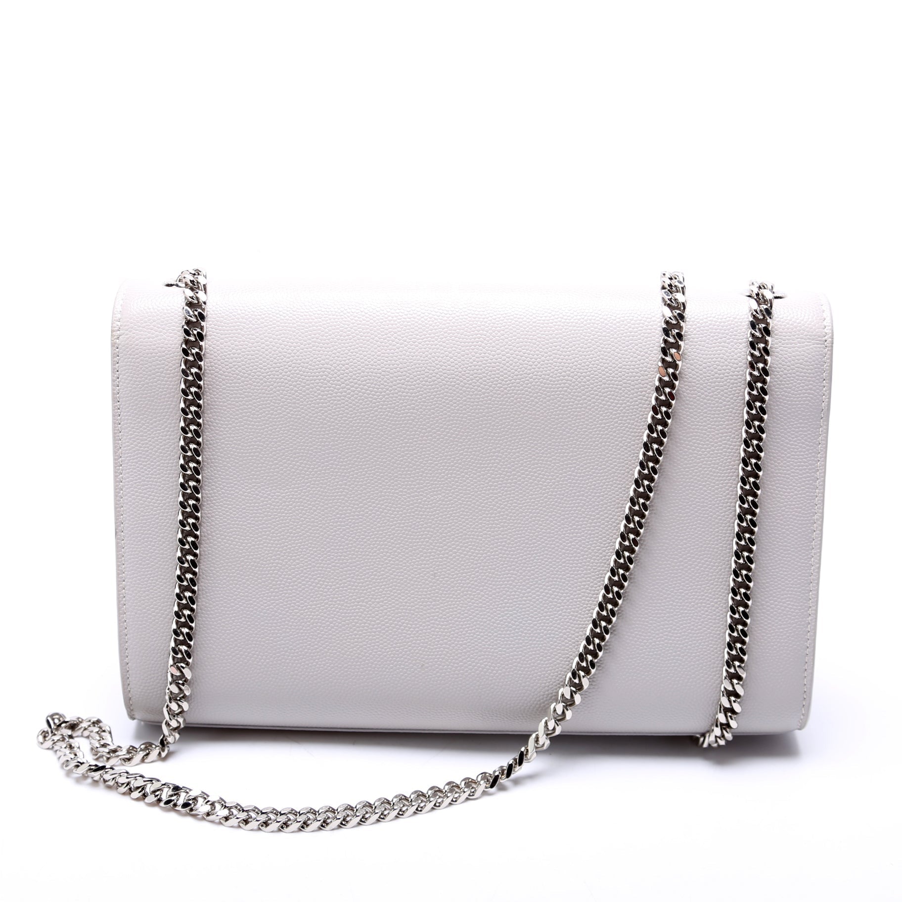 Saint Laurent Kate Satchel Grain De Poudre Medium 364021 Grey Bag