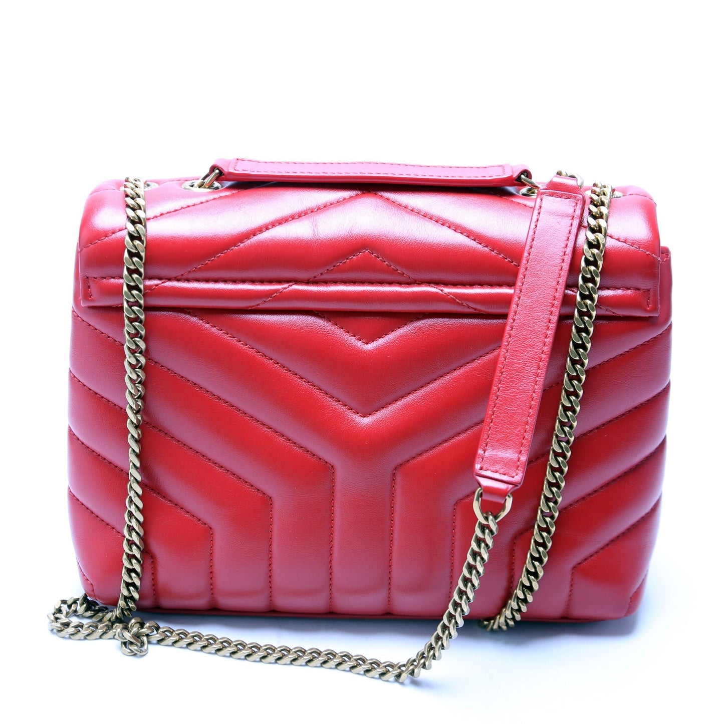 Saint Laurent Loulou Satchel Small Red 4946999 Bag
