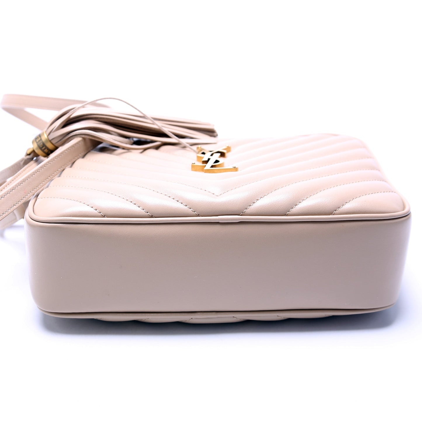 Saint Laurent Lou Camera Quilted 612544 Beige Bag