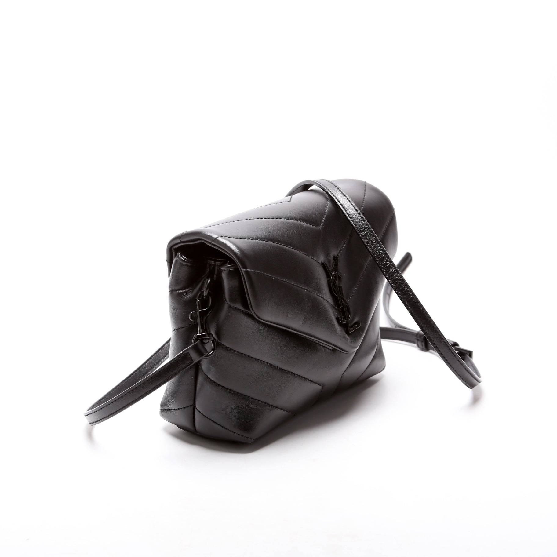 Saint Laurent Lou Lou Satchel Toy Crossbody 678401 Black Bag