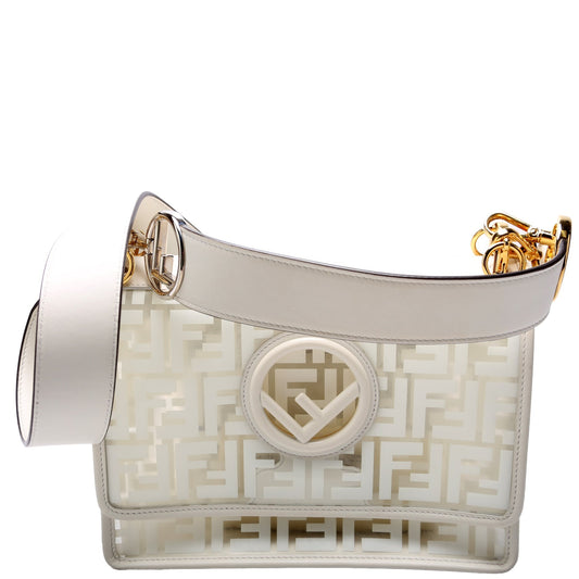 Fendi 8BT284 TPU FF F Is Kan I White Bag