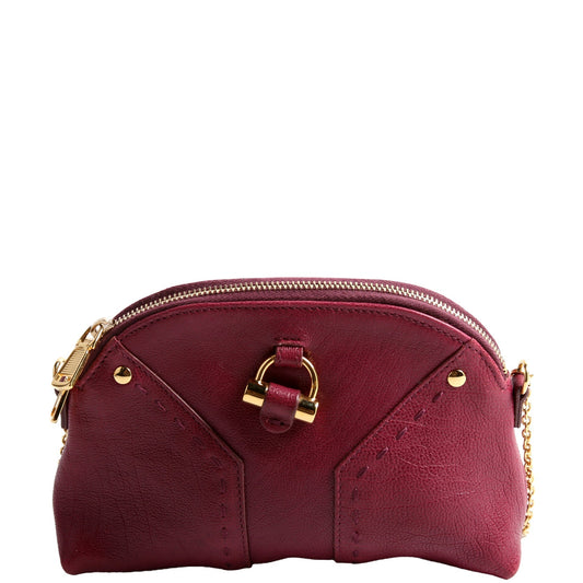 Saint Laurent 291201 Mini Muse Chain Calfskin Berry Bag