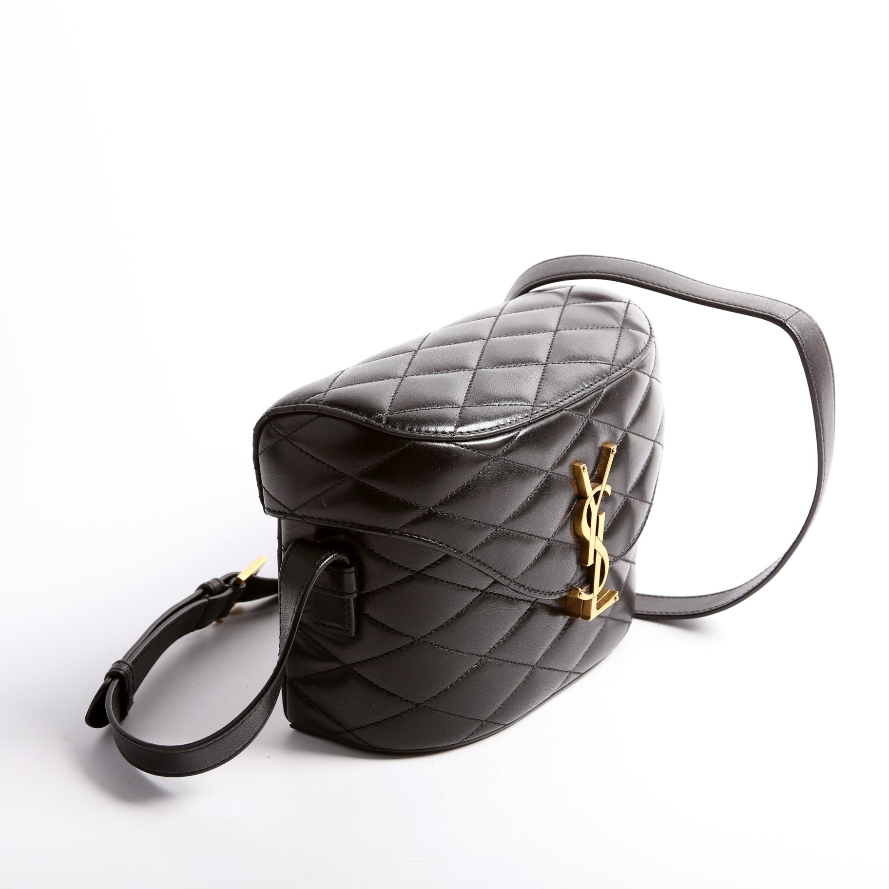 Saint Laurent June Quilted Box 710080 Black Bag