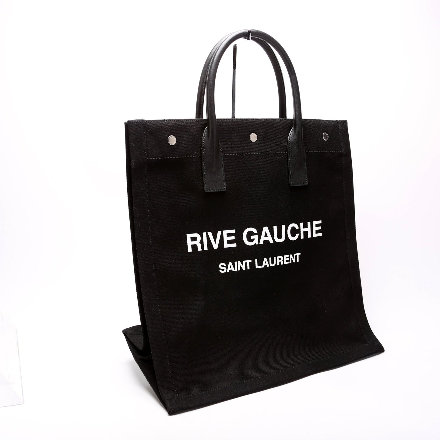 Saint Laurent Rive Gauche Vertical Tote Black Bag