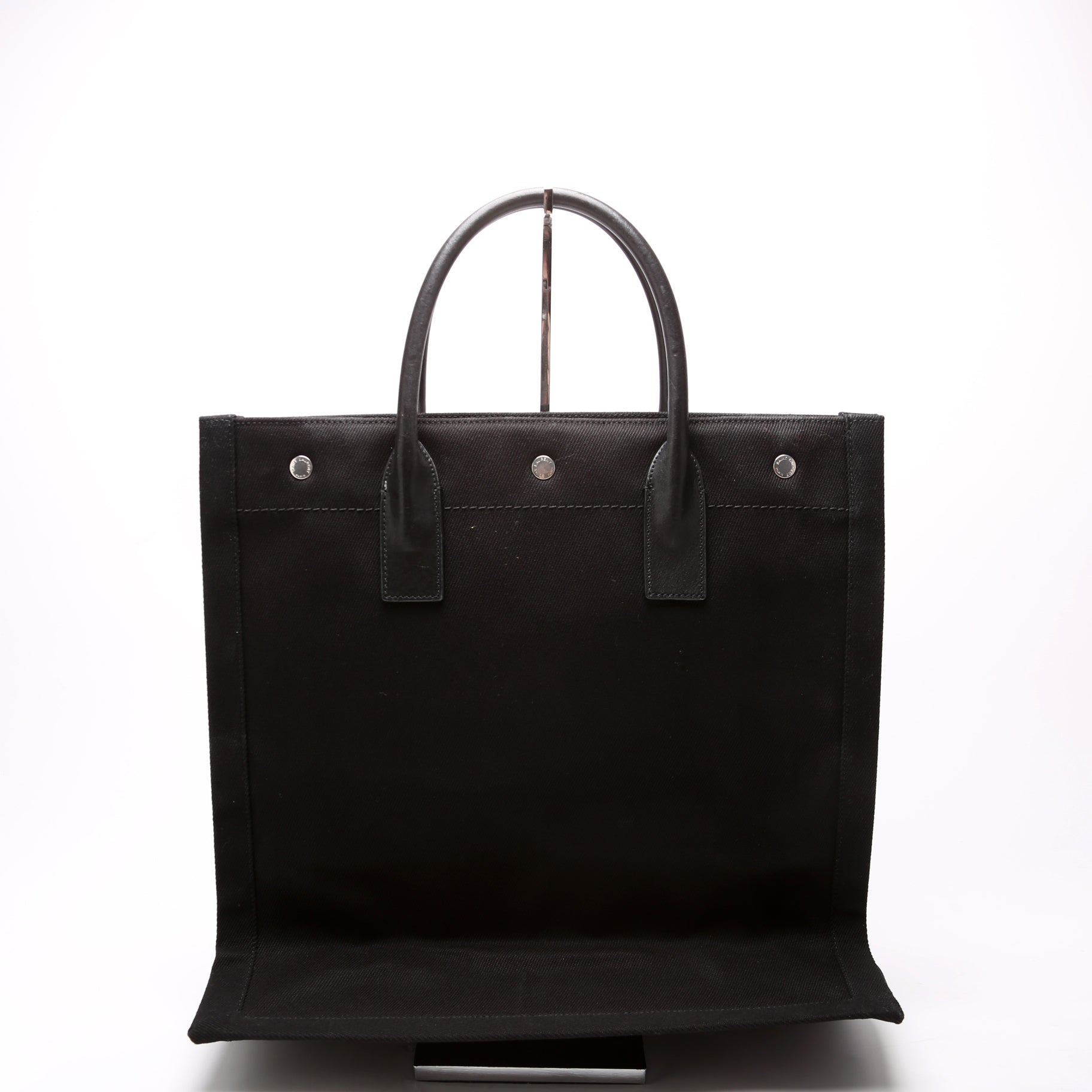 Saint Laurent Rive Gauche Vertical Tote Black Bag