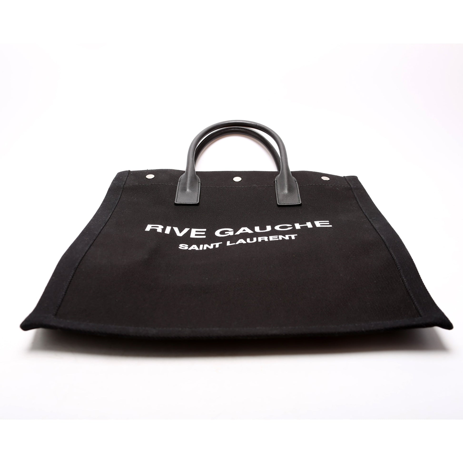 Saint Laurent Rive Gauche Vertical Tote Black Bag