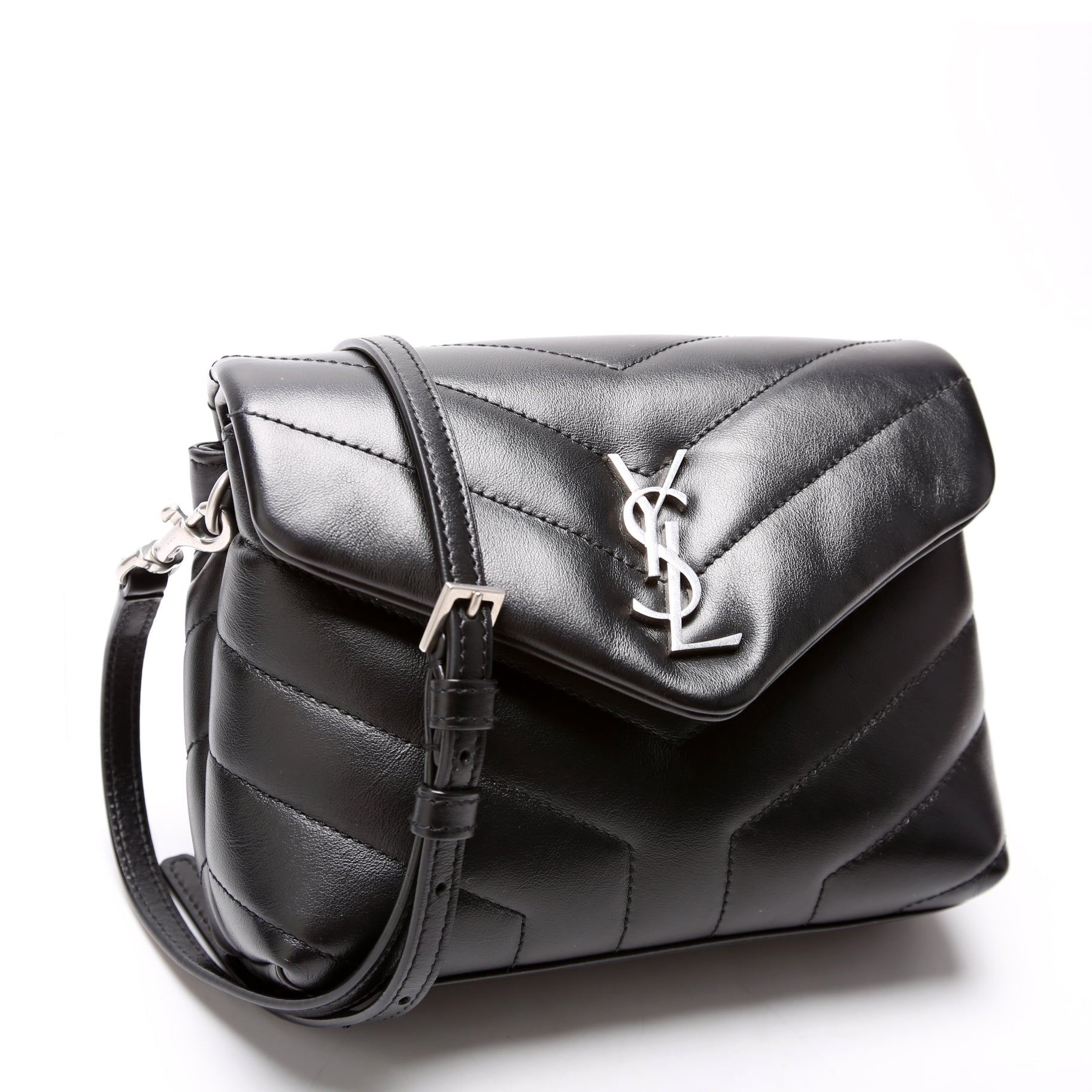 Saint Laurent LouLou Satchel Toy Crossbody 678401 Black Bag