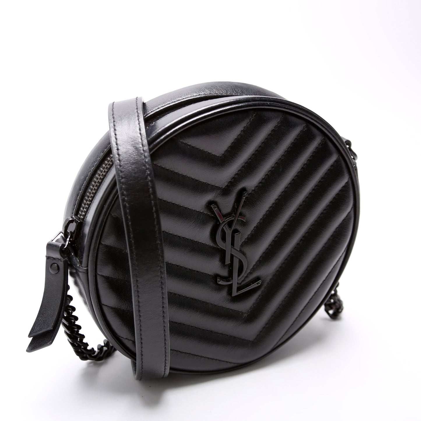 Saint Laurent Grain De Round Camera Black Bag