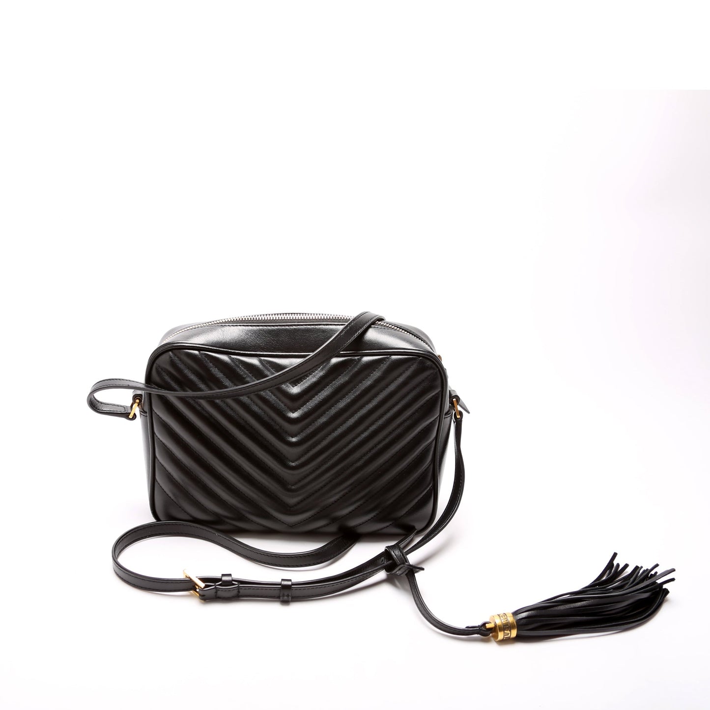 Saint Laurent Lou Camera Quilted 612544 Black Bag