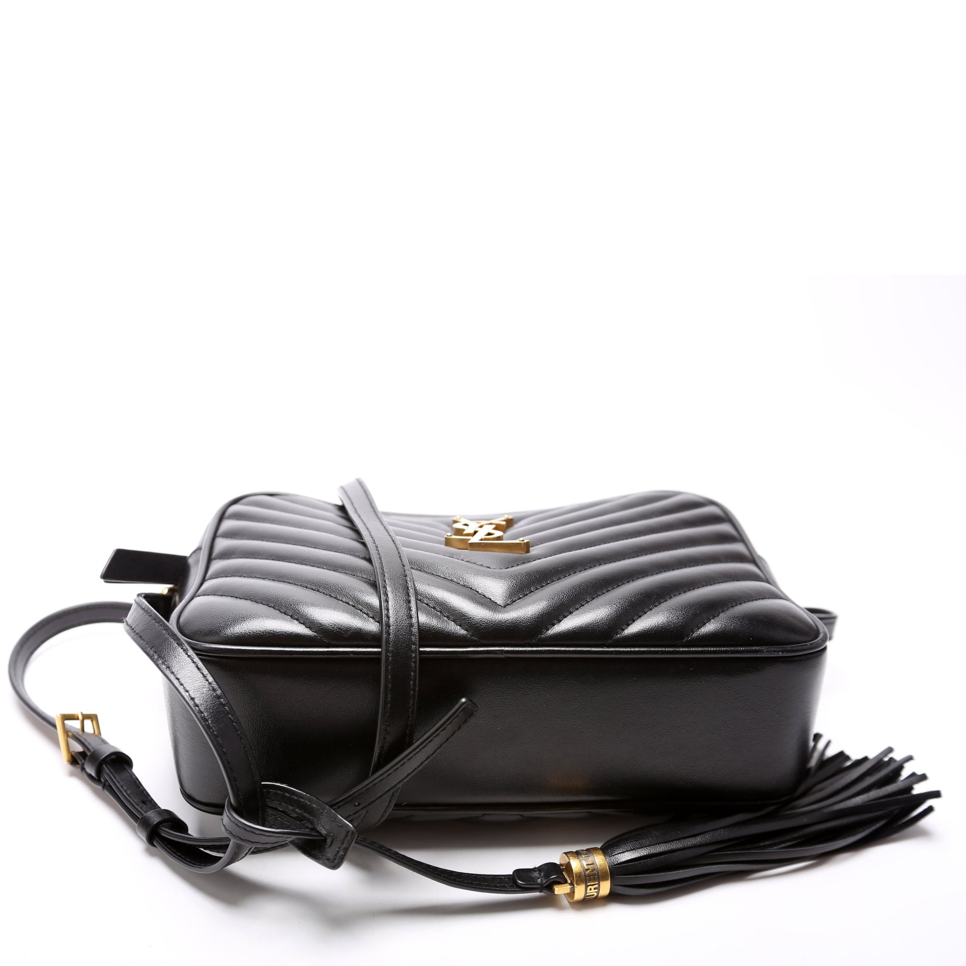 Saint Laurent Lou Camera Quilted 612544 Black Bag
