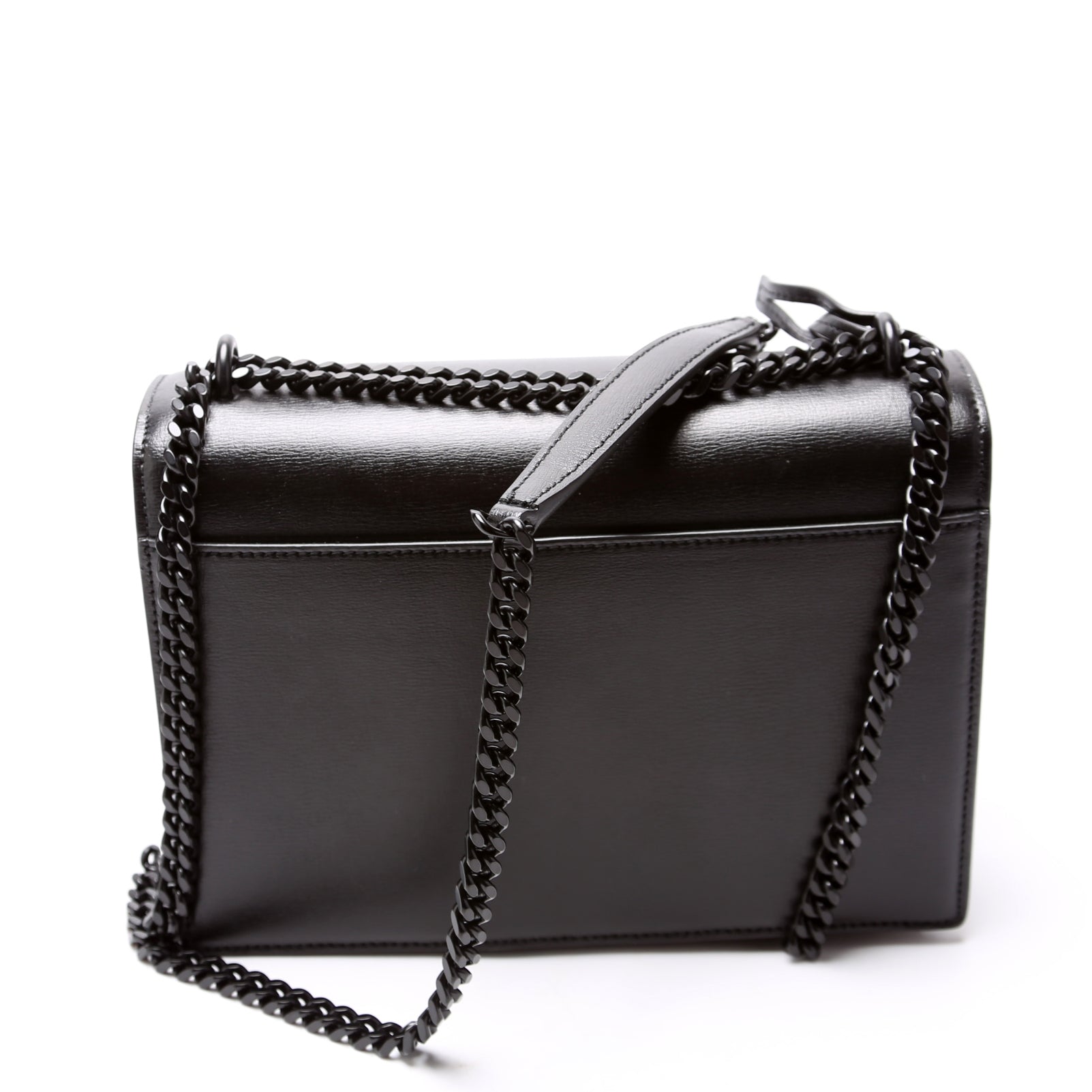Saint Laurent Sunset Medium Smooth Leather Black 442906 Bag