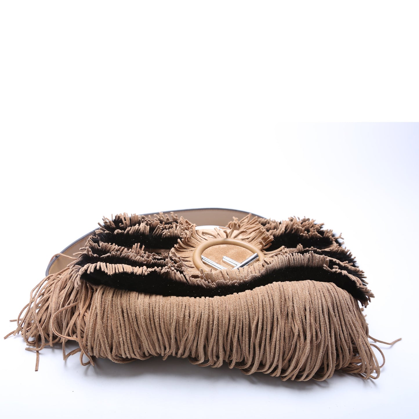 Fendi Baguette Fur/Suede Fringe Bag