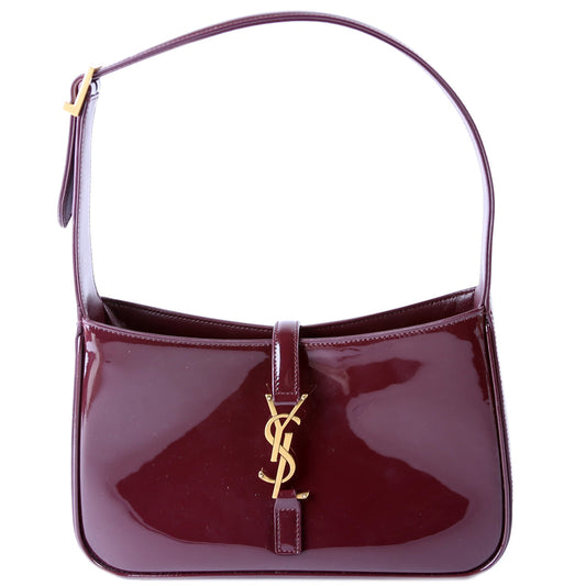 Saint Laurent Le A 7 Hobo Patent Leather Bag