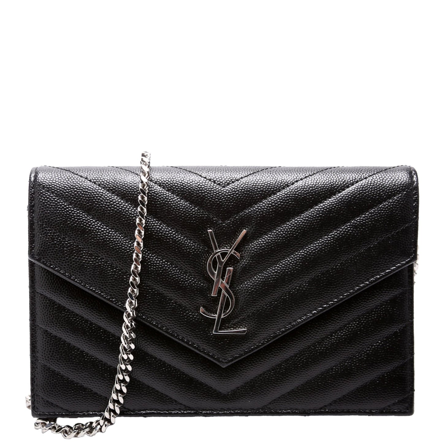 Saint Laurent Envelope Chain Wallet Black Bag