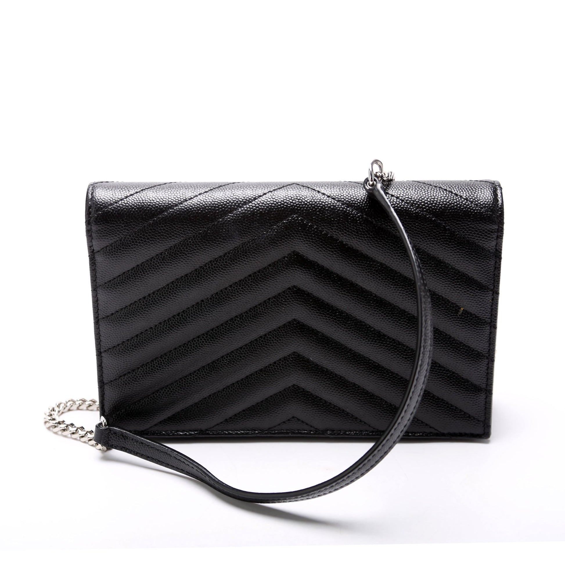 Saint Laurent Envelope Chain Wallet Black Bag