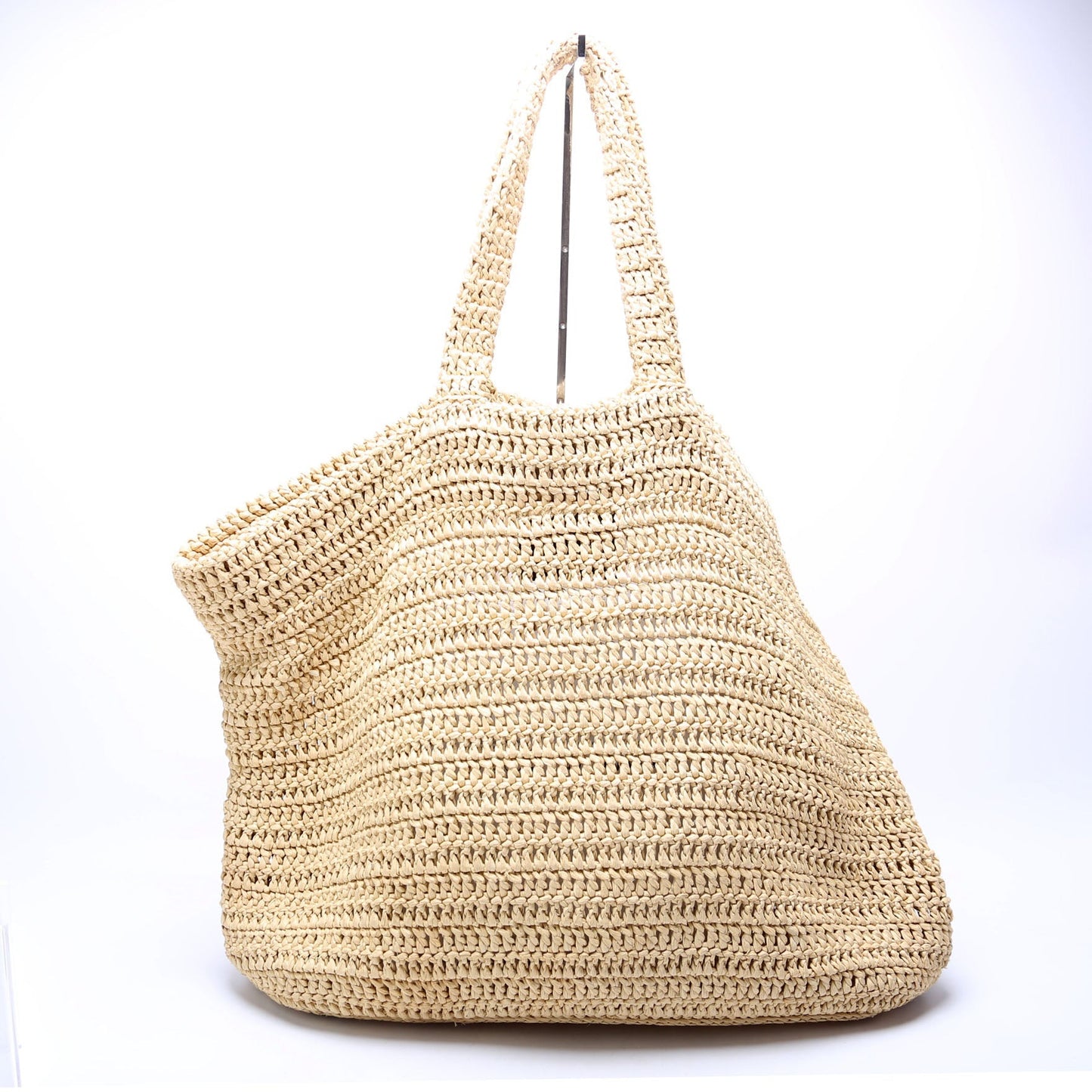 Saint Laurent Rive Gauche Tote Raffia Bag