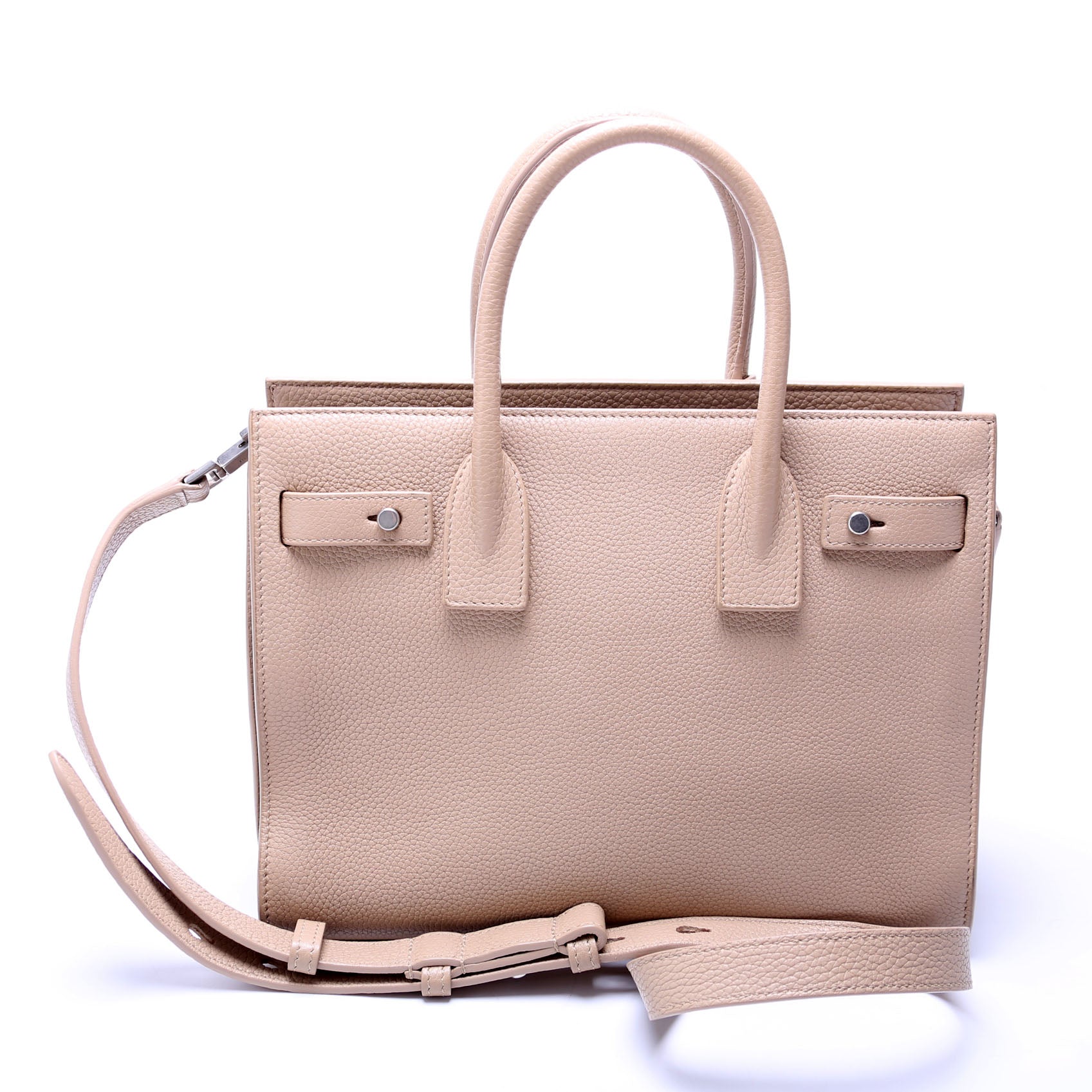 Saint Laurent Sac De Jour Baby Supple Leather 477477 Tan Bag