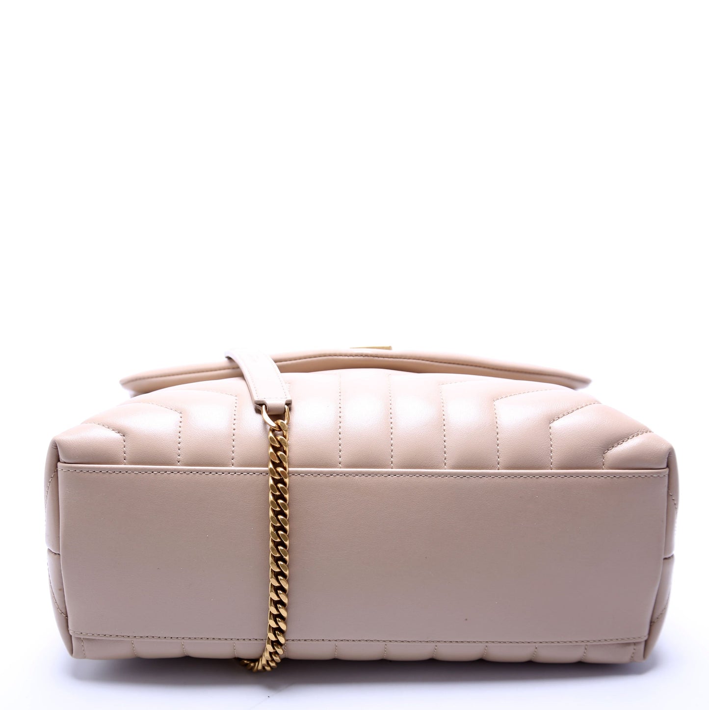 Saint Laurent Loulou Medium Quilted 574946 Beige Bag