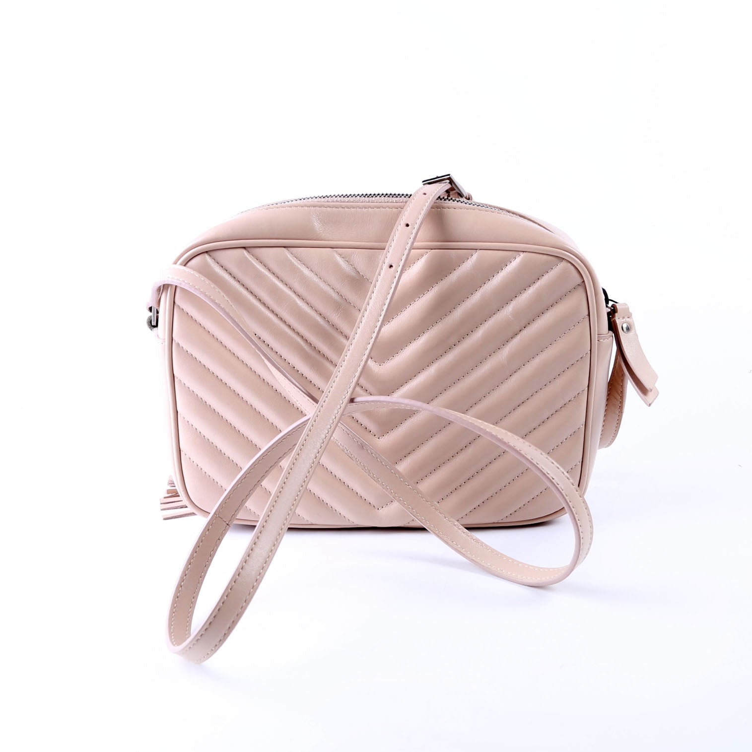 Saint Laurent Lou Camera Quilted 612544 Beige Bag