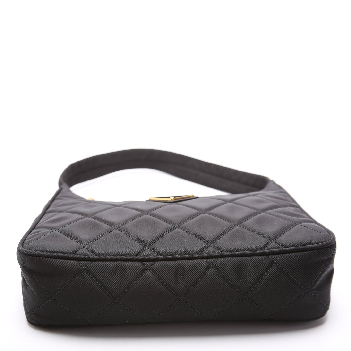 Prada Quilted Nylon Shoulder Black Bag