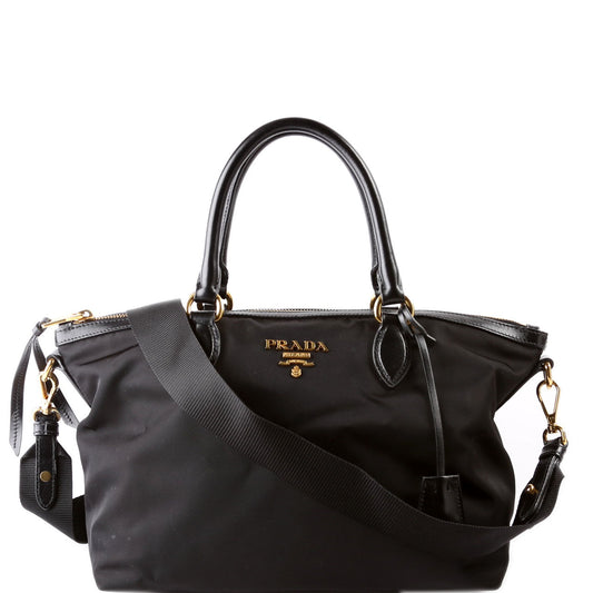 Prada Nylon Satchel Black Bag