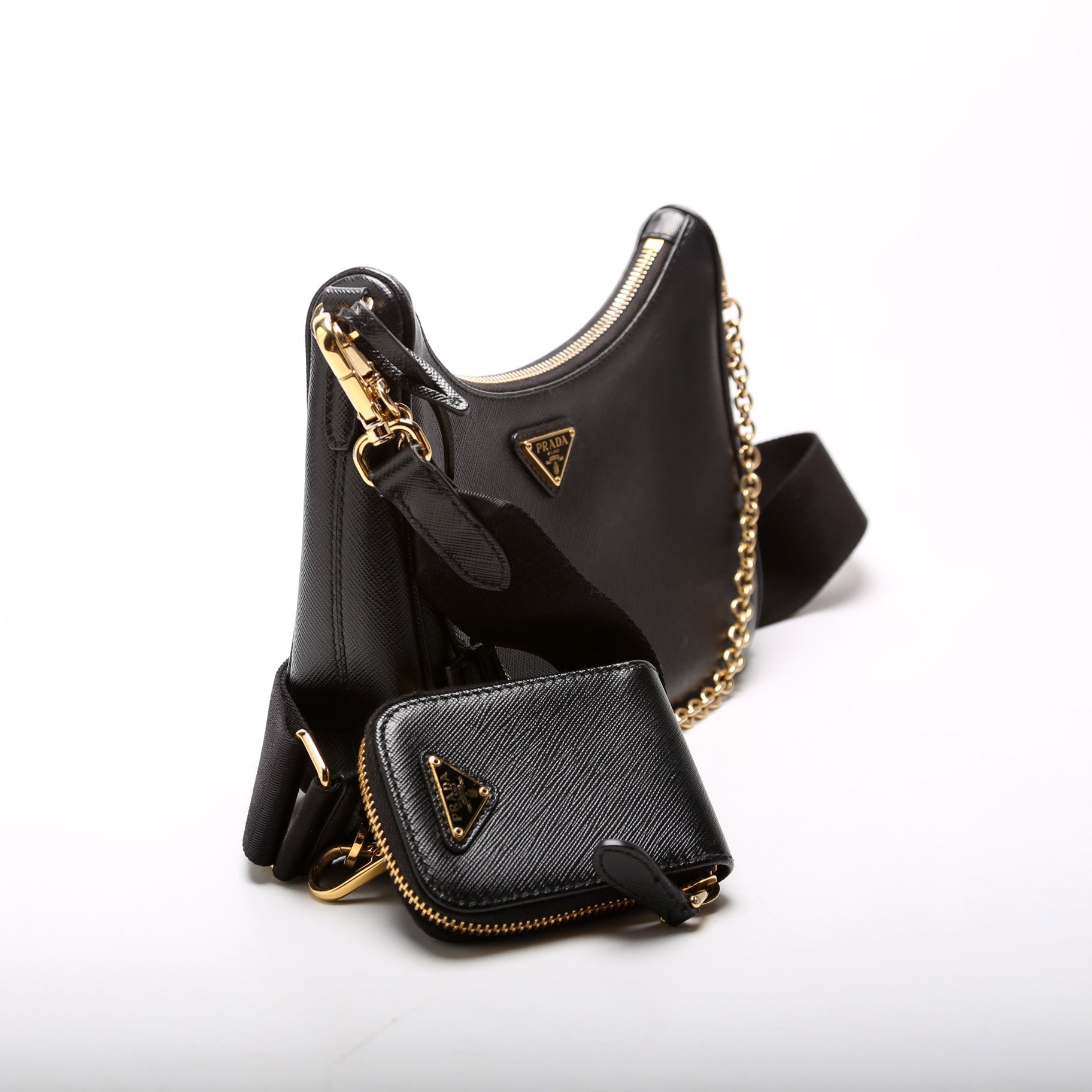 Prada Saffiano Re-Edition 2005 Black Bag