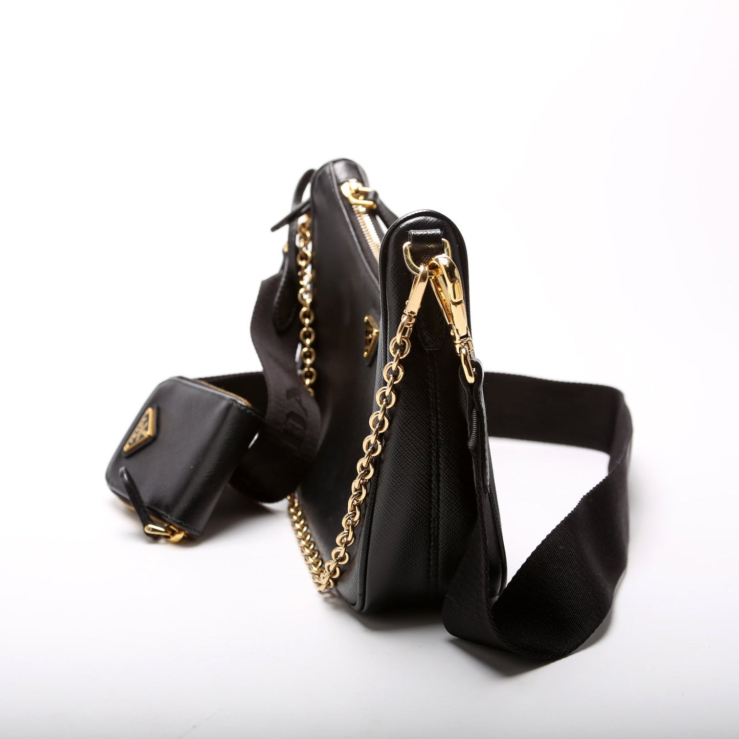 Prada Saffiano Re-Edition 2005 Black Bag