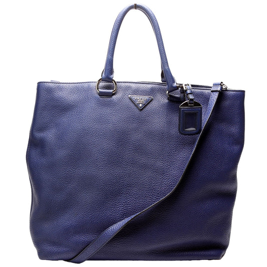 Prada Soft Calf Large Shopping Tote Bag