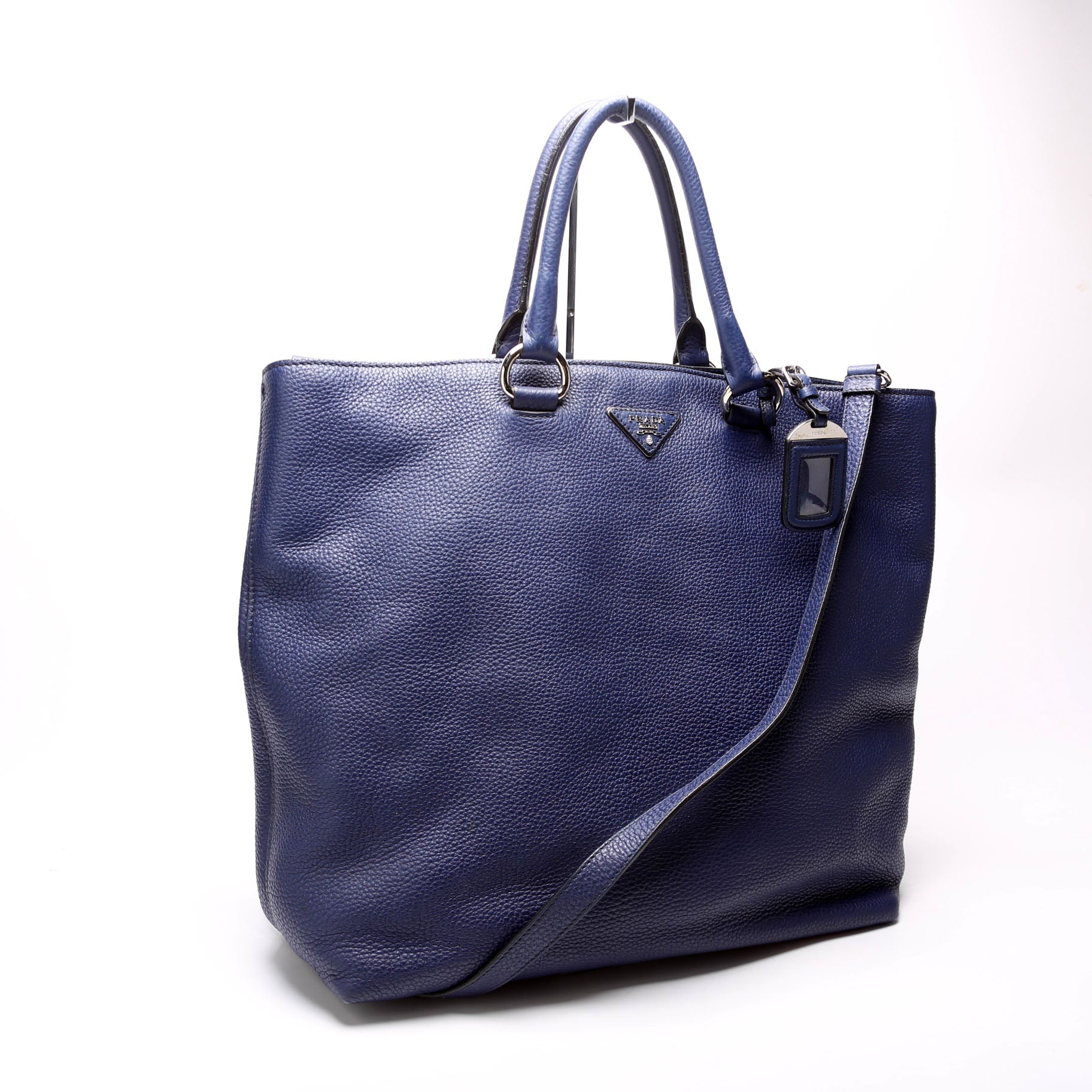 Prada Soft Calf Large Shopping Tote Bag