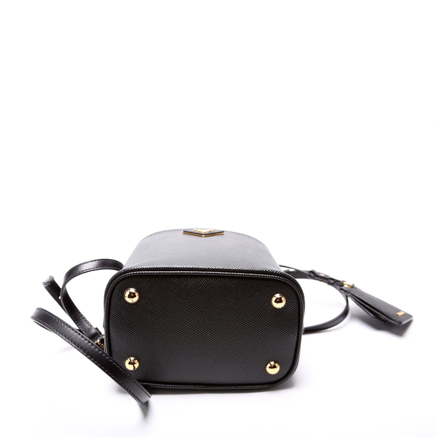 Prada Saffiano Cuir Small Panier Black Bag