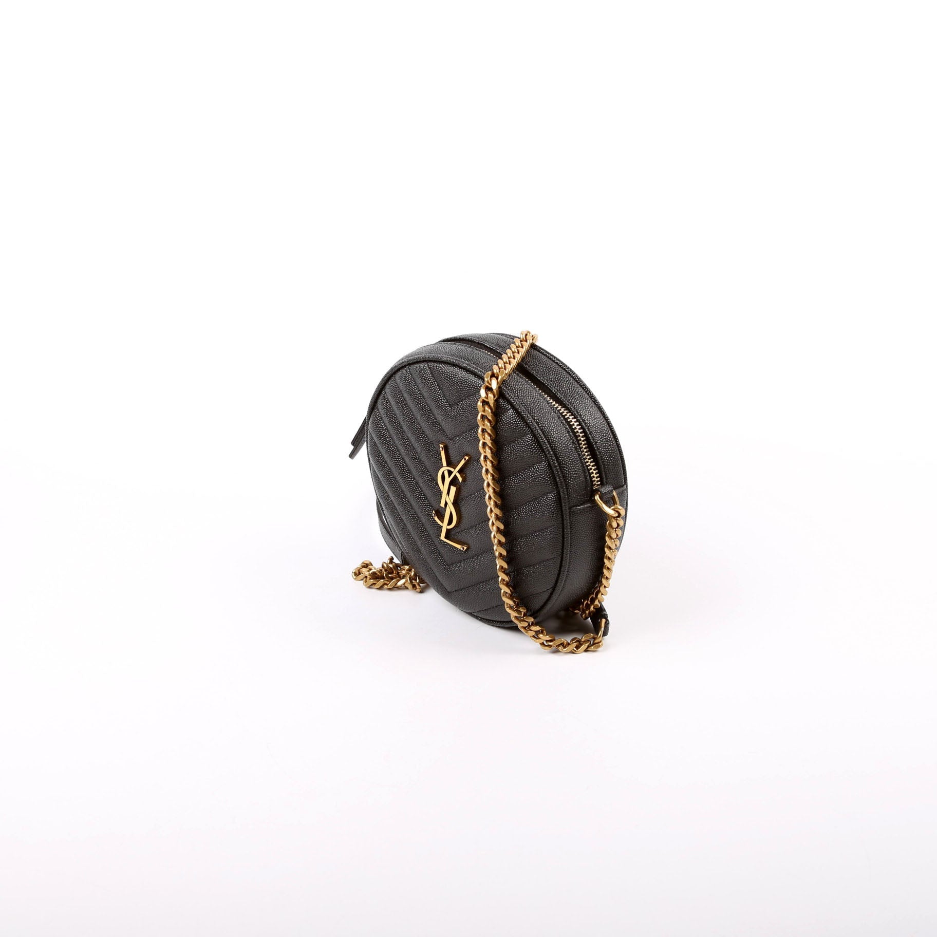 Saint Laurent Grain De Round Camera Black Bag