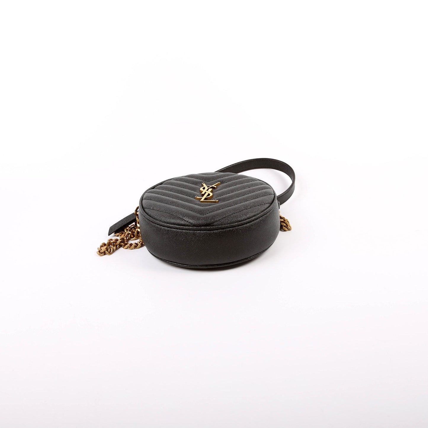 Saint Laurent Grain De Round Camera Black Bag