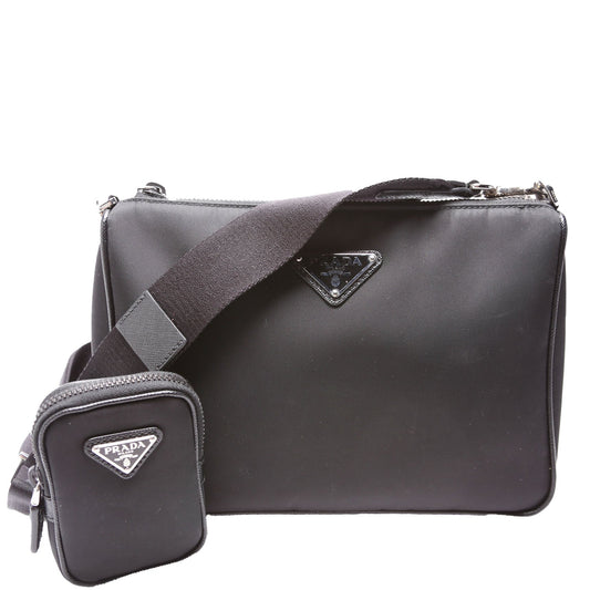 Prada Re-Nylon/Saffiano Shoulder Bag