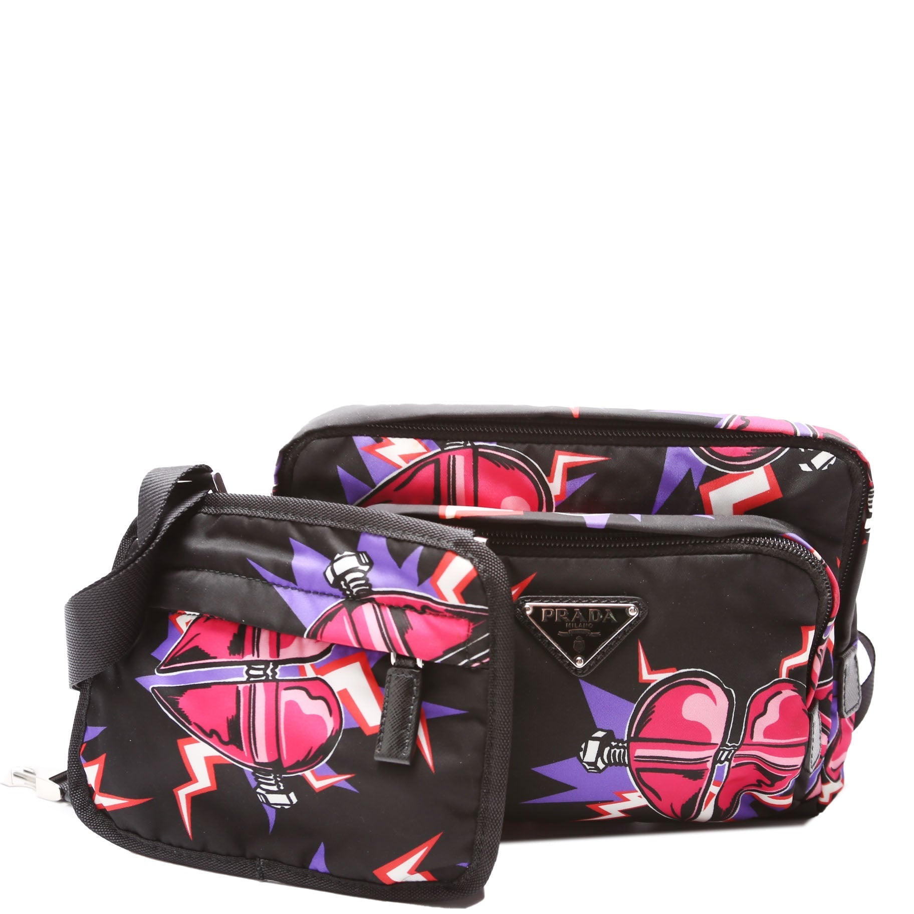 Prada Tessuto Heart Frankenstein Bag