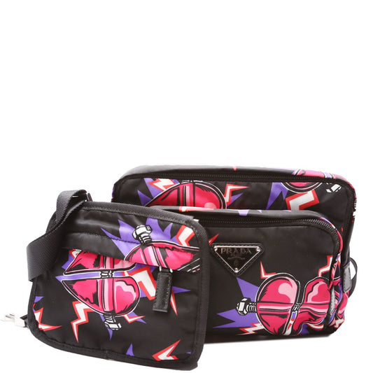 Prada Tessuto Heart Frankenstein Bag