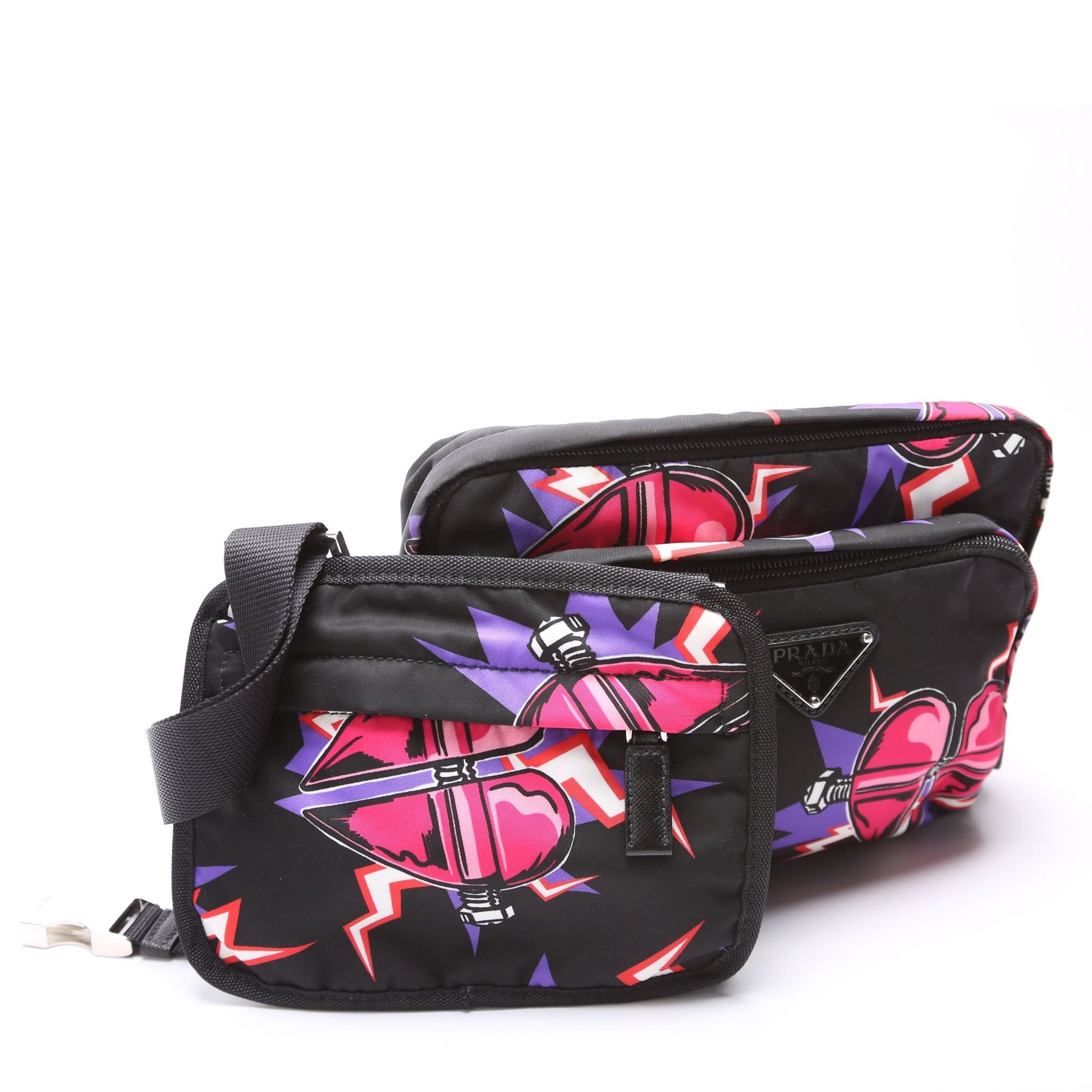Prada Tessuto Heart Frankenstein Bag