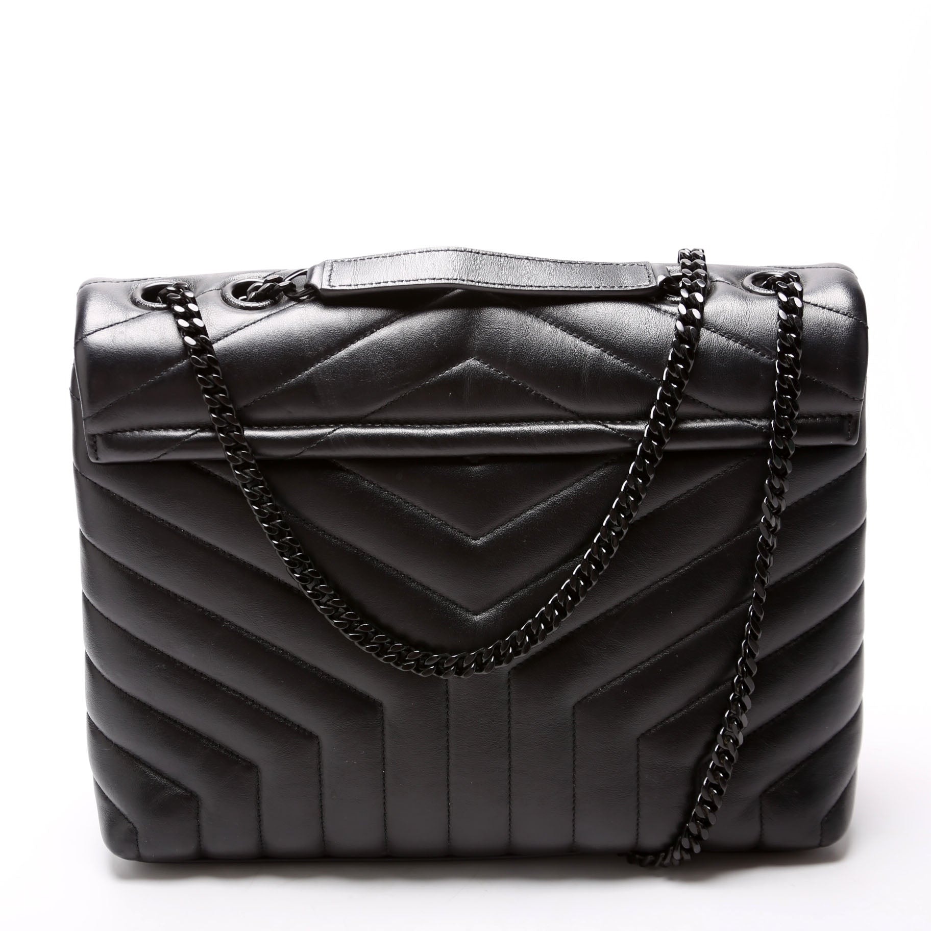Saint Laurent LouLou Medium Quilted 574946 Black Bag