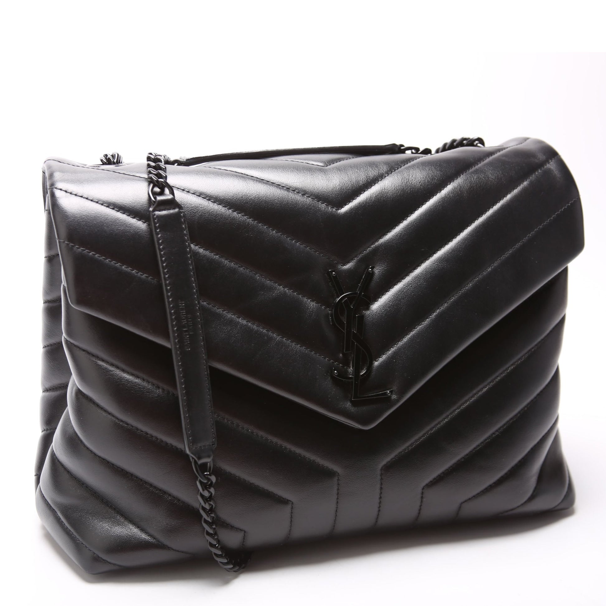 Saint Laurent LouLou Medium Quilted 574946 Black Bag